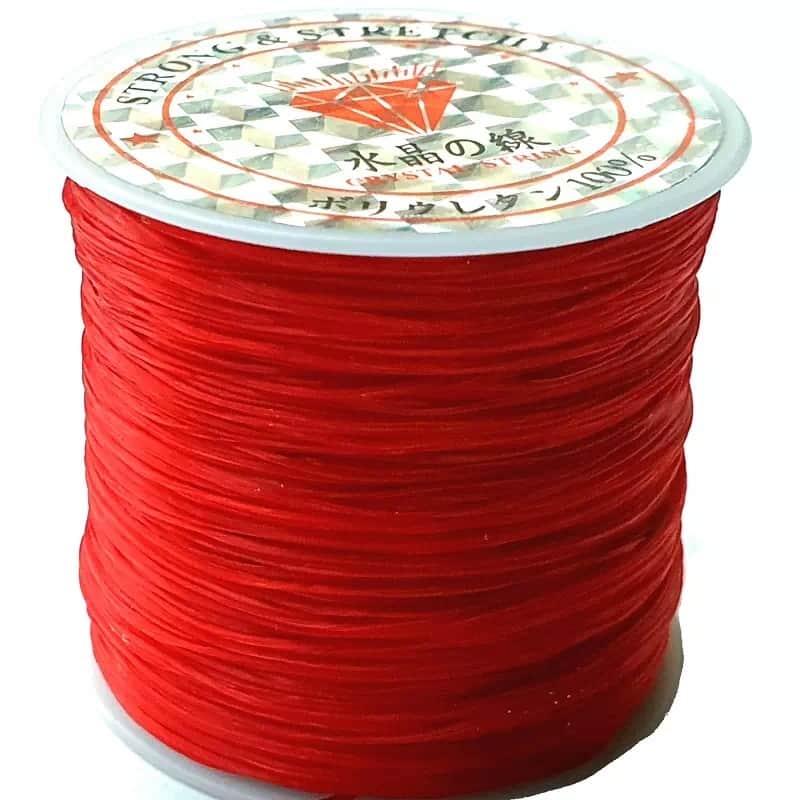 Crystal String red - Steinschleuder Pouch Anbindeschnur rot