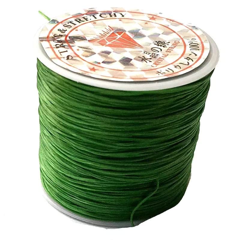 Crystal String green - Steinschleuder Pouch Anbindeschnur grün
