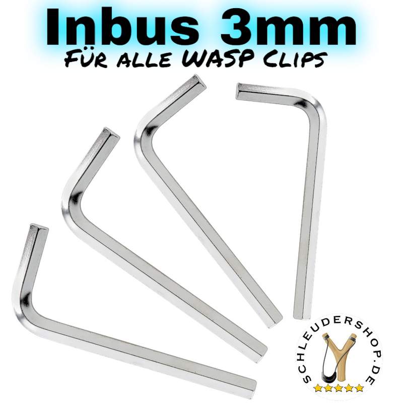 3mm Inbus für alle WASP Clip Modelle Winkelschraubendreher DIN 911 3mm