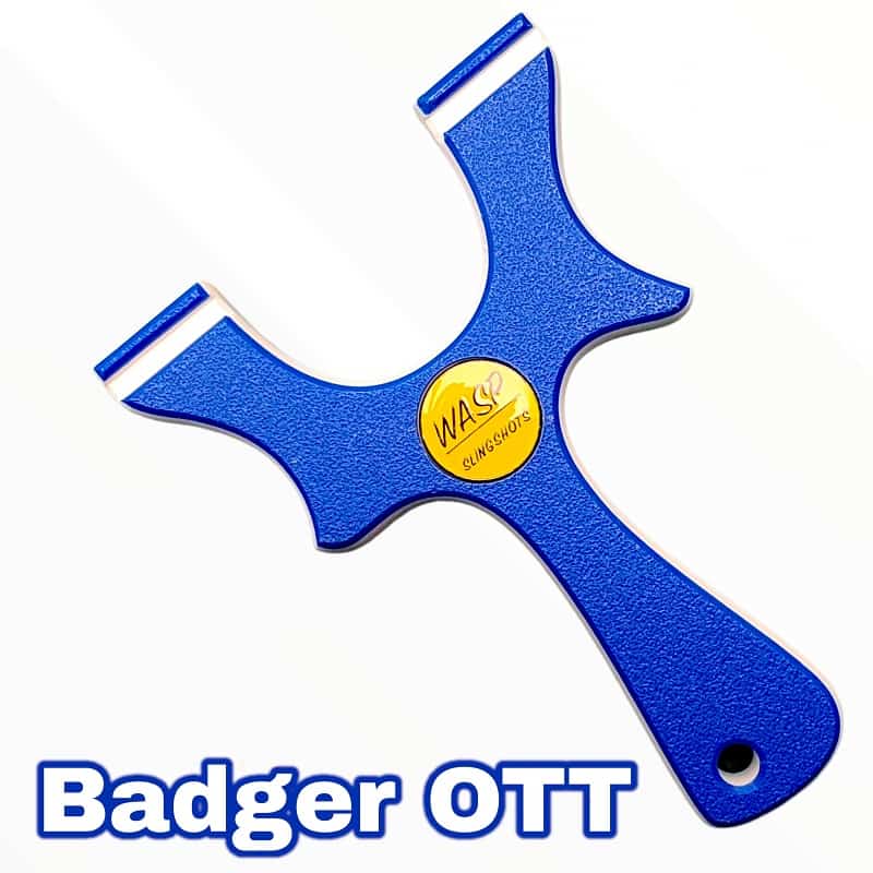 WASP Badger OTT Blue-White Slingshot Steinschleuder Zwille Sportschleuder Katschi kaufen