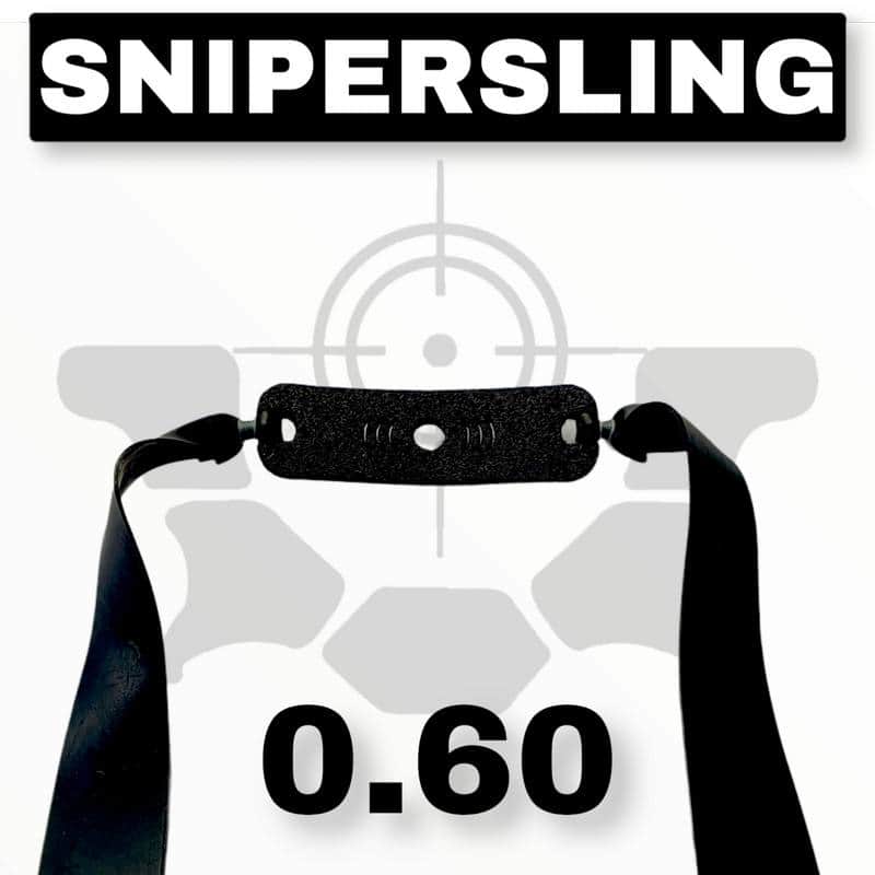 Snipersling black 0.60 Schleuder Ersatzgummi