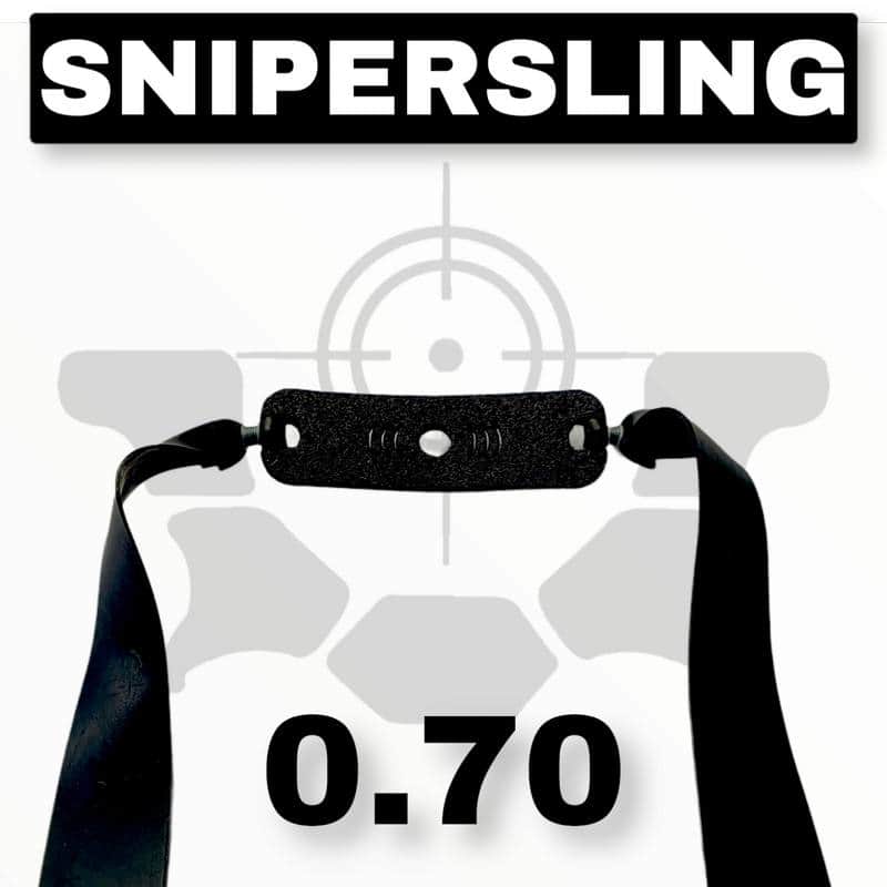 Snipersling black 0.70 Schleuder Ersatzgummi