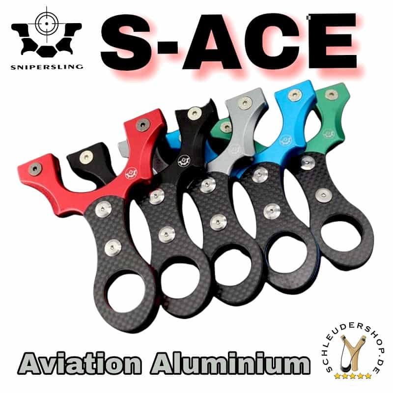 Snipersling S-ACE Aviation Aluminum Carbon Slingshot Sportschleuder