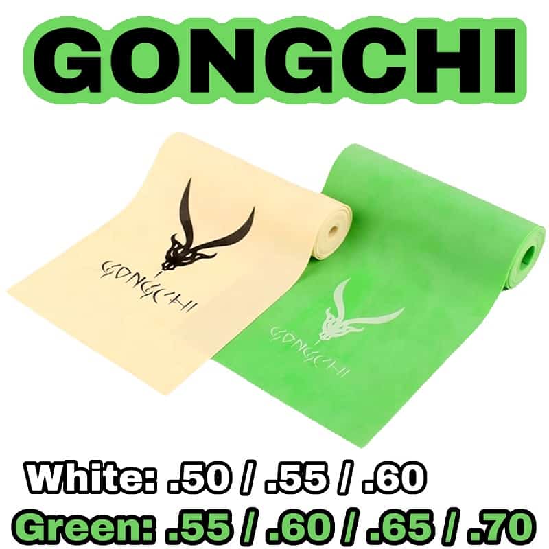 Gongchi Sligshot Latex white and green Steinschleuder Gummi selber machen