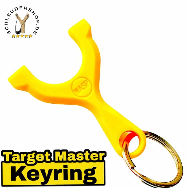 WASP Target Master Keyring yellow gelb Schlüsselanhänger Katschi