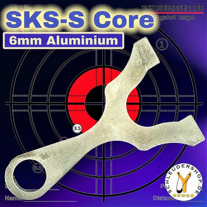 SKS-S Alu Core 6mm DIY Steinschleuder Zwille Sportschleuder selber bauen
