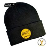 WASP Beanie Black gesticktes Logo