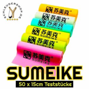 SUMEIKE Teststücke Slingshot Rubber Flatband Steinschleuder Gummi Latex