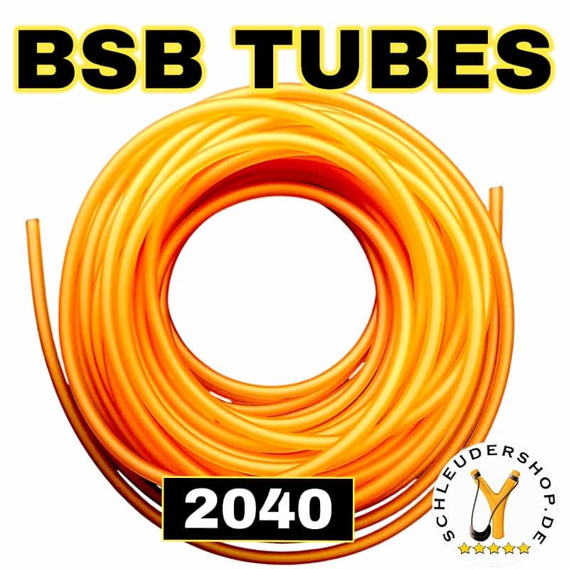 BSB Tubes 2040 plain natur Rundgummi Steinschleuder Zwille Sportschleuder Latex Gummi