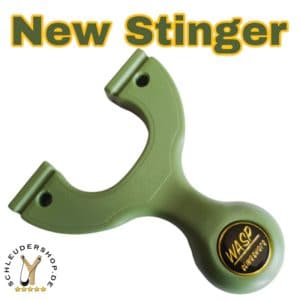New WASP Stinger Camo-Green grün Steinschleuder Sportschleuder Zwille Slingshot preiswert kaufen