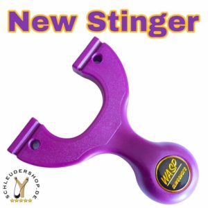 New WASP Stinger Purple Lila Steinschleuder Sportschleuder Zwille Slingshot Fletsche