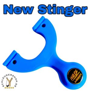 New WASP Stinger RS-Blue Blau Steinschleuder Sportschleuder Zwille Slingshot Fletsche