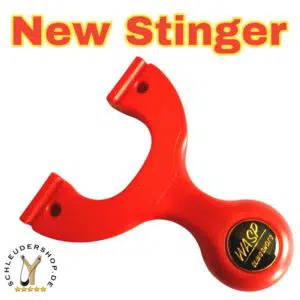 New WASP Stinger Red Rot Steinschleuder Sportschleuder Zwille Slingshot Fletsche