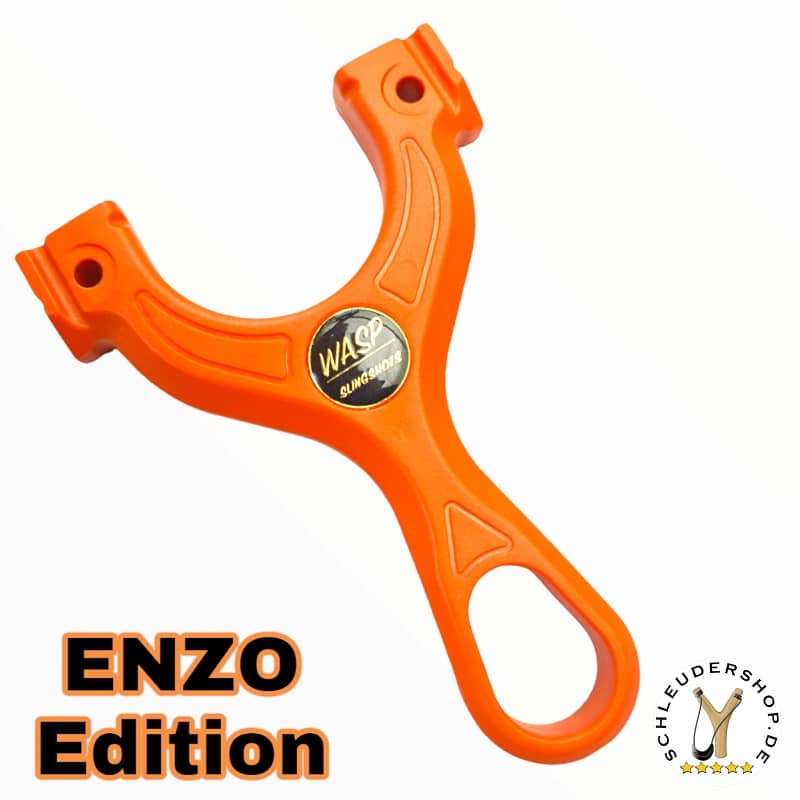 WASP ENZO Edition Orange Sportschleuder Zwille Steinschleuder
