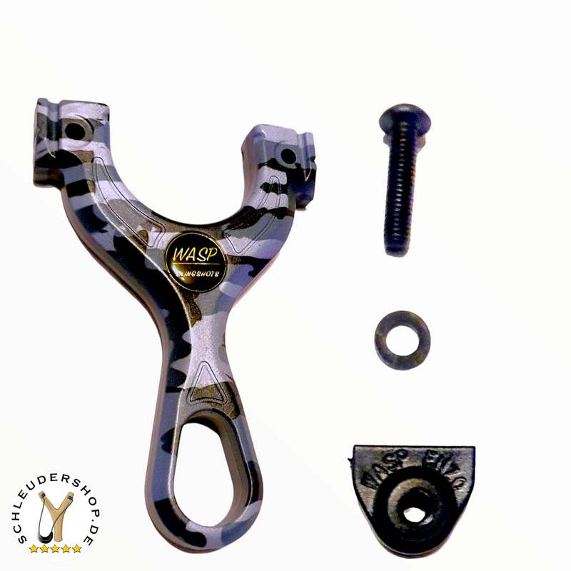ENZO Camo Night Printed Steinschleuder Zwille Slingshot clamps for bandsets