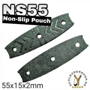 GZK NS55 Non-Slip Super Fiber Pouch Steinschleuder Slingshot Zwille Fletsche Stahlkugeln Munition