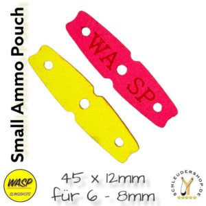 WASP Small Ammo Pouch Yellow-Red Steinschleuder Sportschleuder Zwille Zubehör
