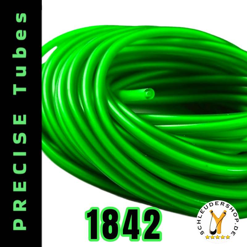 PRECISE Tubes 1842 green grün Rundgummi Steinschleuder Sportschleuder Rapid Shooting Zwille