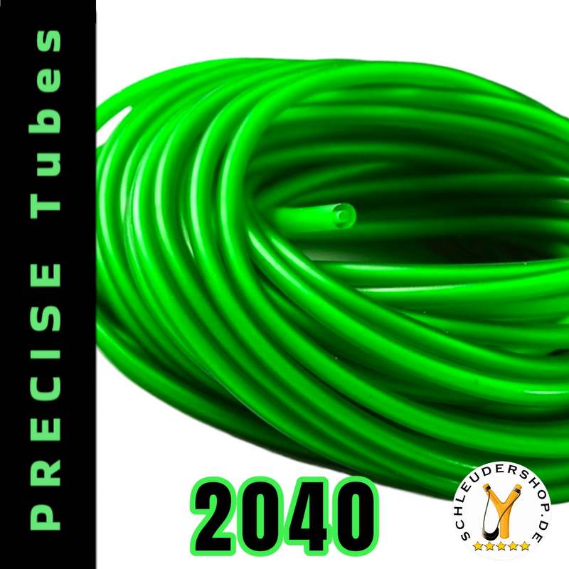 PRECISE Tubes 2040 green grün Rundgummi Steinschleuder Sportschleuder Rapid Shooting Zwille