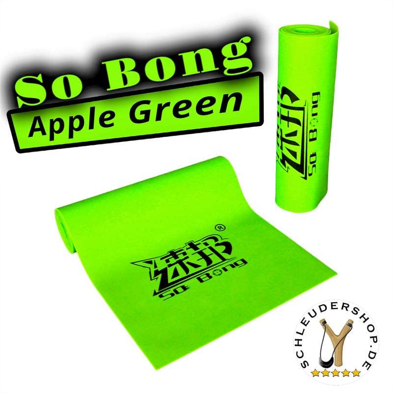 So Bong Apple Green Steinschleuder Gummi Latex Flachband-2