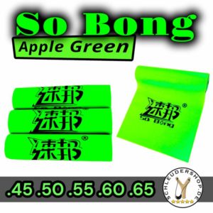 So Bong Apple Green Steinschleuder Gummi Latex Flachband New Product