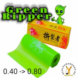 Green Ripper Slingshot Flatband Steinschleuder Gummi