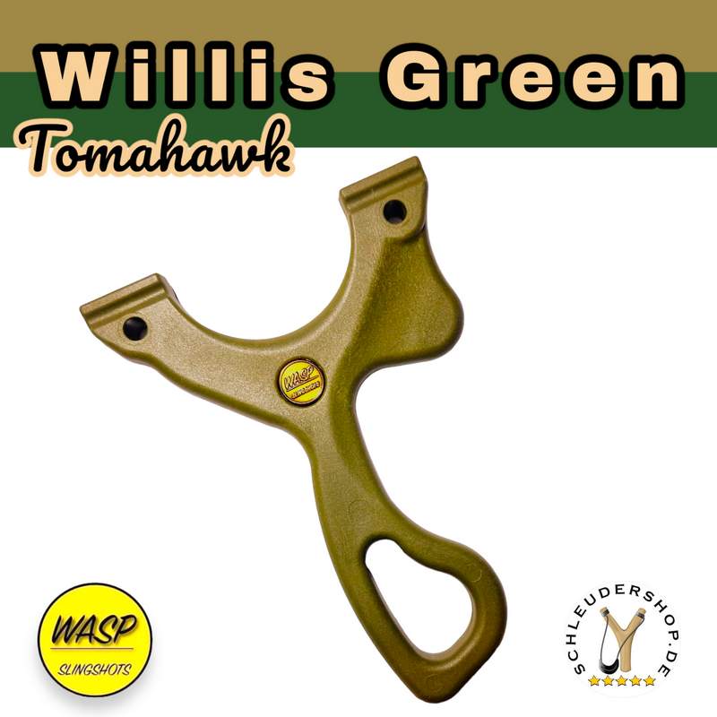 WASP Tomahawk OTT Willis Green Steinschleuder Sportschleuder Zwille Enzo Clips kaufen