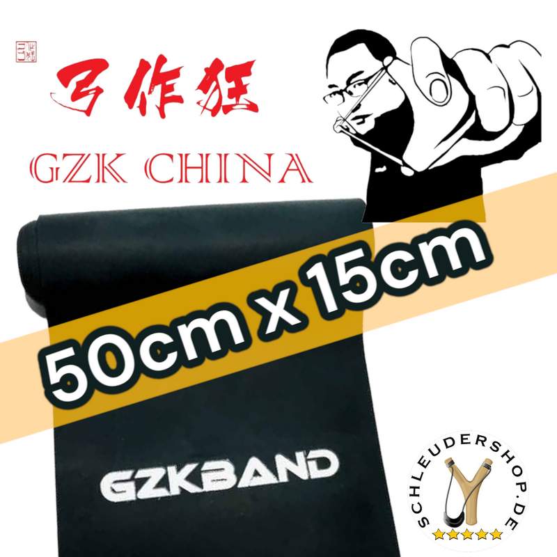 GZK Slingshot Latex Black Teststück 50 x15cm schwarz Steinschleuder Ersatzgummi selber machen Zwille Sportschleuder Zubehör