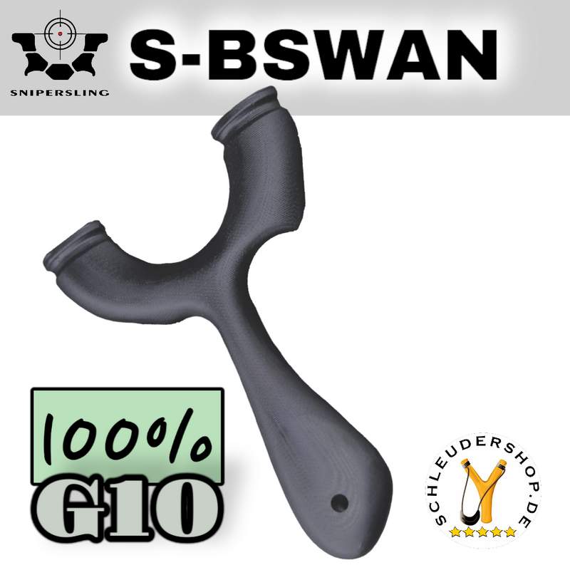 Snipersling S-BSWAN G10 Black Steinschleuder Zwille Sportschleuder kaufen