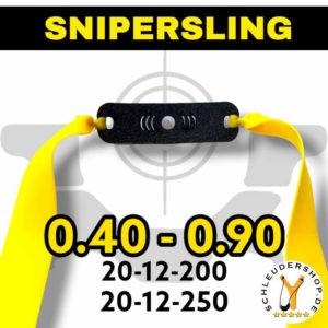 Snipersling Bandset Yellow Steinschleuder Ersatzgummi Flachband Zwille Sportschleuder Latex