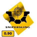 Snipersling Yellow 0.90 Sportschleuder Latex Flachband Slingshot Rubber