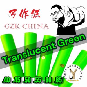 GZK Translucent Green Steinschleuder Latex