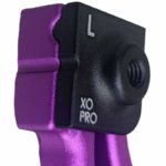 WASP UniPhoxx XO Pro Aluminium Purple Pro Clip Detailaufnahme Steinschleuder Slingshot