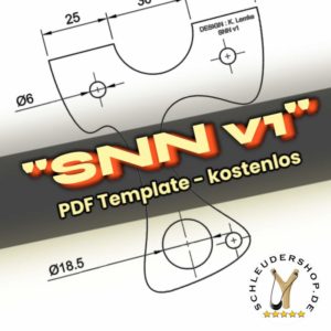 SNN Steinschleuder Slingshot Template kostenloser Download PDF DIY