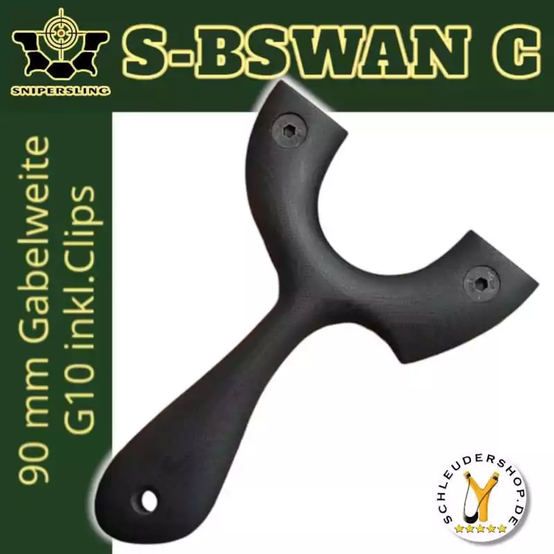 Snipersling-S-BSWAN-C-G10-Steinschleuder-mit-Clips-Profi-Schleuder