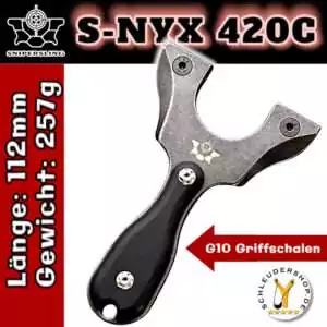 Snipersling S-NYX 420C Slingshot Steinschleuder Zwille
